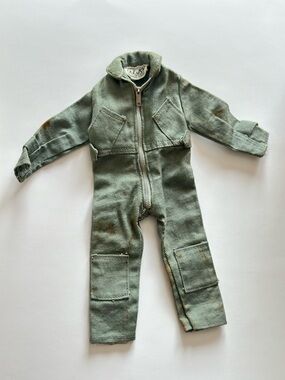 GI JOE 1960s Vintage SCRAMBLE PILOT GREY FLIGHT SUIT